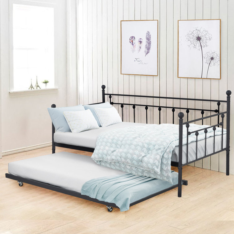 Blue Elephant Single (3') Iron Daybed with Trundle & Reviews Wayfair.ie